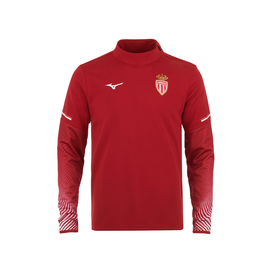 Mizuno Mid Layer 1/2 Zip Shoulder Training Top AS Monaco Men Bordeaux